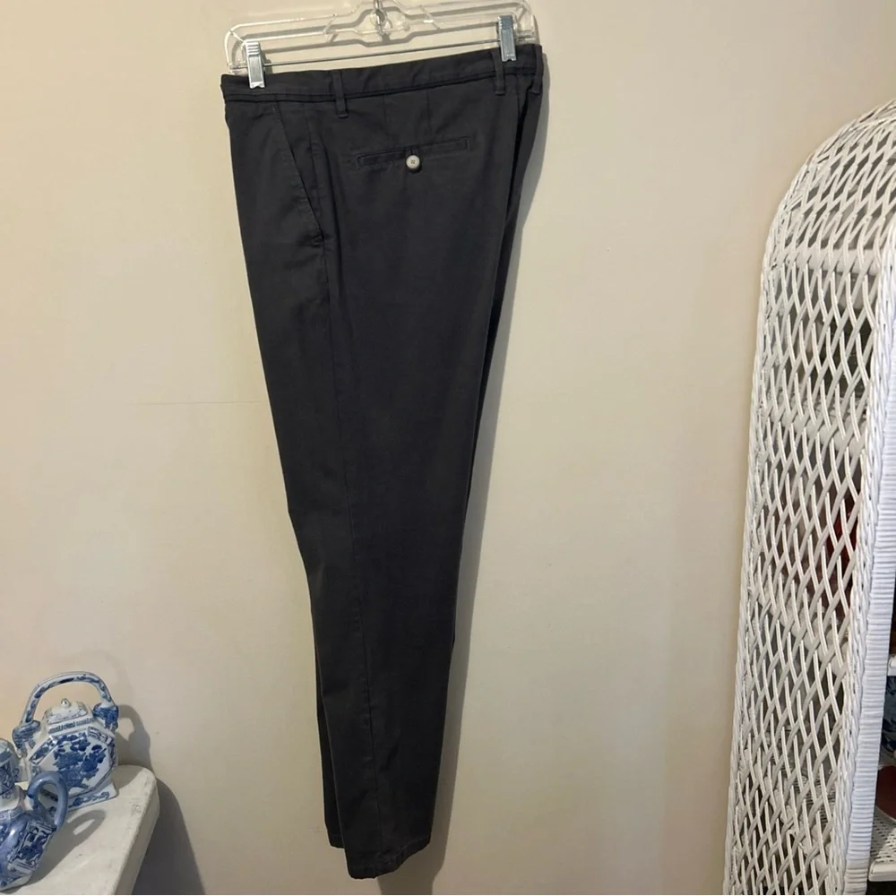 Zara Pants Men’s 34 Grey Business Casual Chinos Straight Leg Flat Front